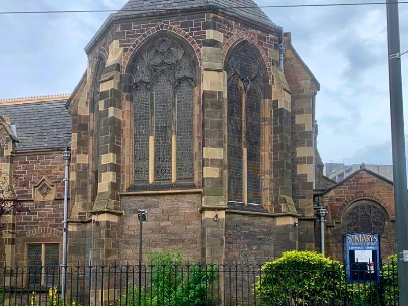 Our Lady Star of the Sea Window Exterior